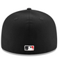 New Era Dodgers 59Fifty Upside LA Fitted Cap  ( Black / White)