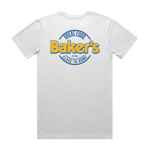 Baker's Classic Logo Tshirt (White)