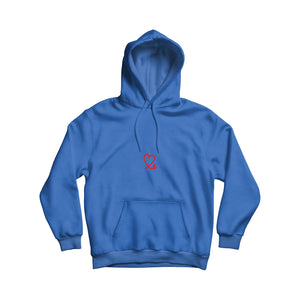 Youth Royal Blue & Red Pullover Hoodie