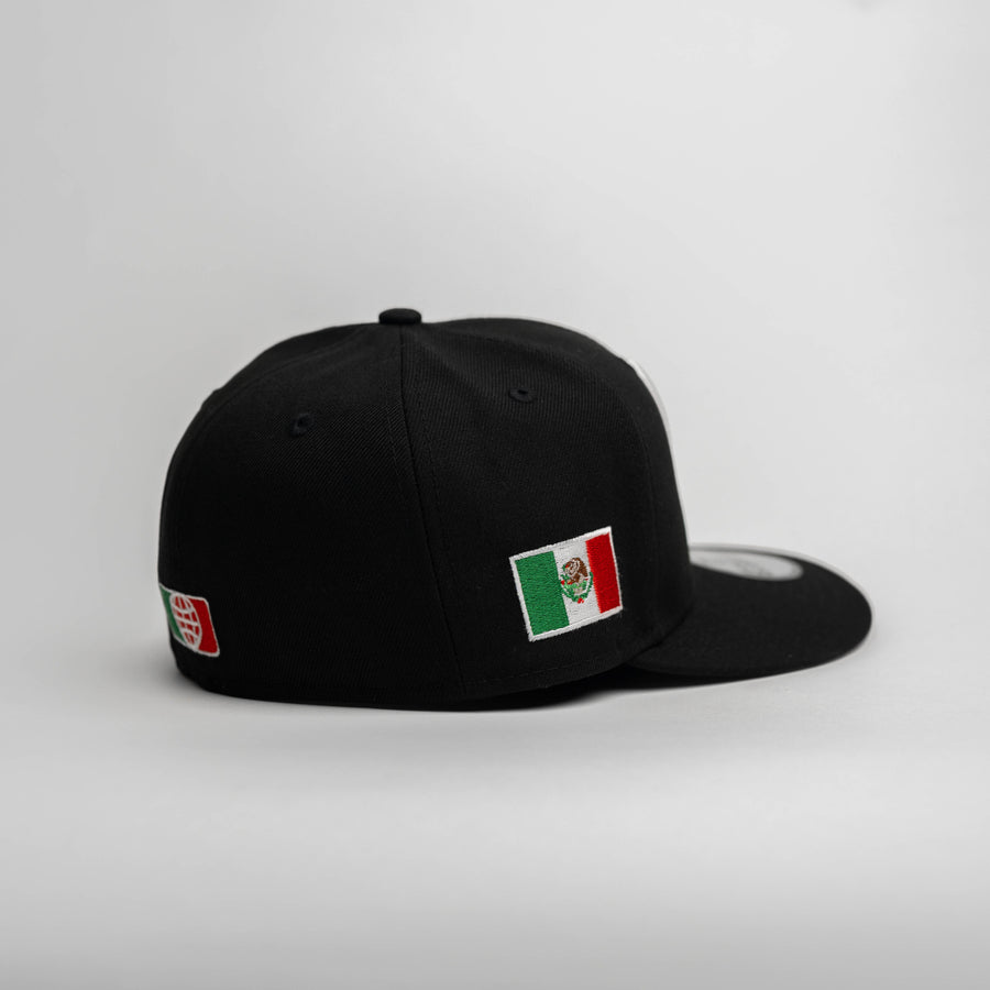 Pre-Order Limited Black / White Mexico Flag 1LoveIE New Era 59FIFTY Fitted Cap