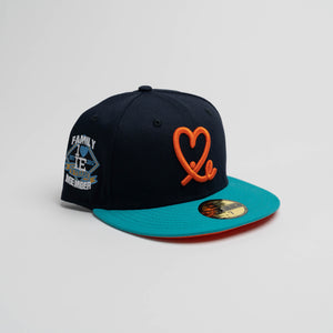 Limited Navy / Teal / Orange 1LoveIE New Era 59FIFTY Fitted Cap
