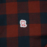 1LoveIE Mens Premium Cut & Sew Flannel (Red & Navy)
