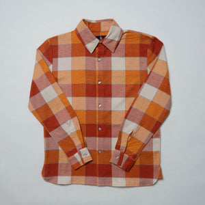 1LoveIE Mens Basic Cut & Sew Flannel (Orange Blossom)