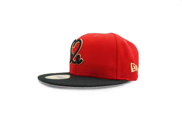 Limited Red & Black Two Tone 1LoveIE New Era 59FIFTY Fitted Cap