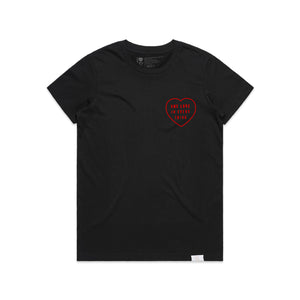 Women's One Love In Everything Tshirt Black / Red