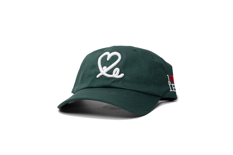 1LoveIE Signature Dad Hat (Forest Green / White)
