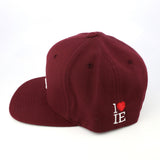 1LoveIE Snapback ( Burgundy / White)