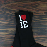 1LoveIE Crew Socks Black (3 Pack)