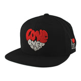 Love Over Hate Heart Snapback