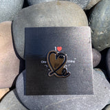 1LoveIE Signature Heart logo Pin