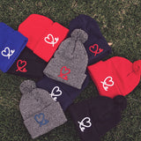 Fold Beanie (Royal Blue/White)