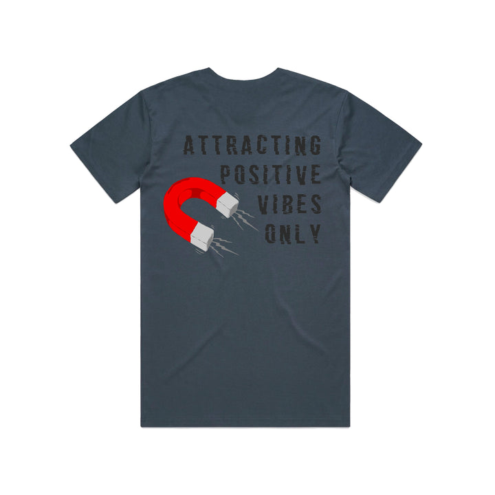 Attracting Positive Vibes Only Tshirt (Cobalt Blue )
