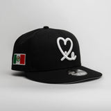 Limited Black / White Mexico Flag 1LoveIE New Era 59FIFTY Fitted Cap