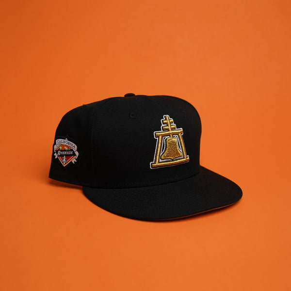 Riverside Mission Hat with yellow/black Cross