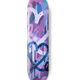 1LoveIE Limited Purple Pastel Bleeding Hearts Skate Deck