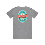 Peace Love Community Seal Shirt (Heather Grey)