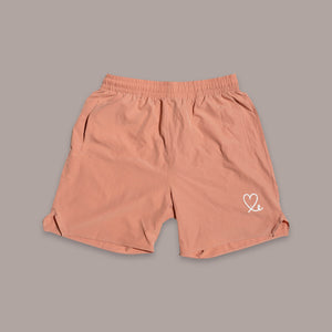 1LoveIE Athletic Shorts (Salmon/ White)