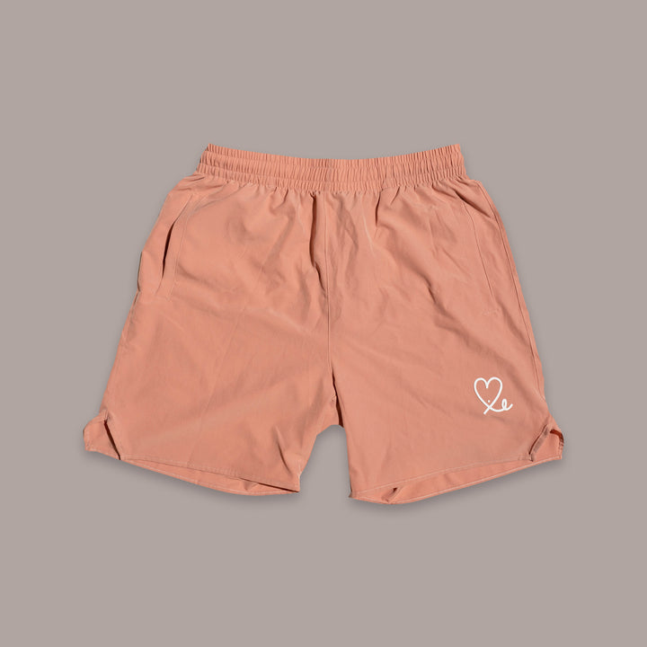 1LoveIE Athletic Shorts (Salmon/ White)