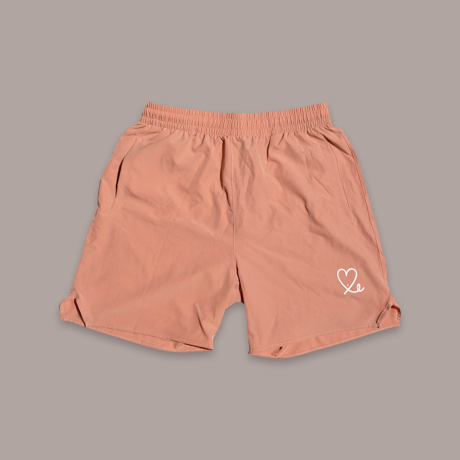 1LoveIE Athletic Shorts (Salmon/ White)