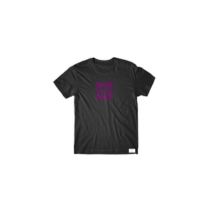 Power To The People Collection Tshirt (Black / Purple )