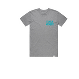 100% All Love No Hate (Heather Grey / Electric Blue)