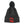 Fold Pom Pom Beanie (Dark Grey/Red)
