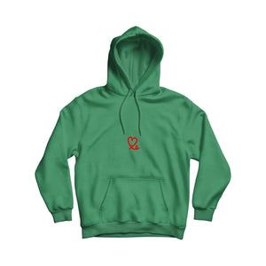 Men's Super Green & Red Pullover Hoodie