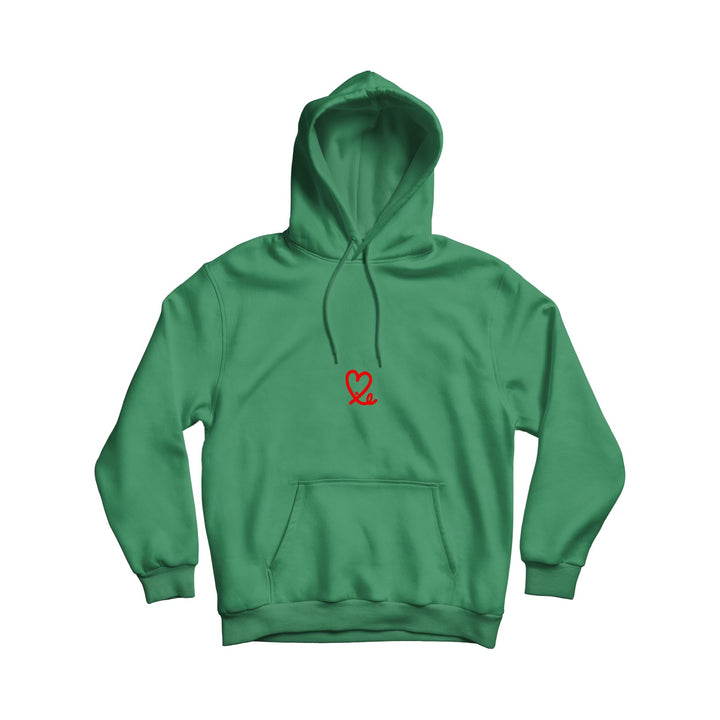 Men's Super Green & Red Pullover Hoodie