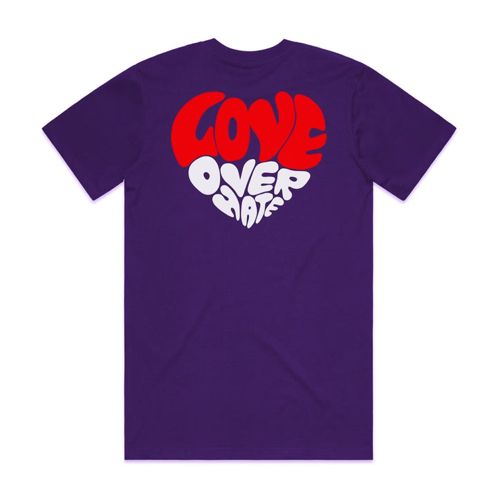 Love Over Hate Heart T-Shirt