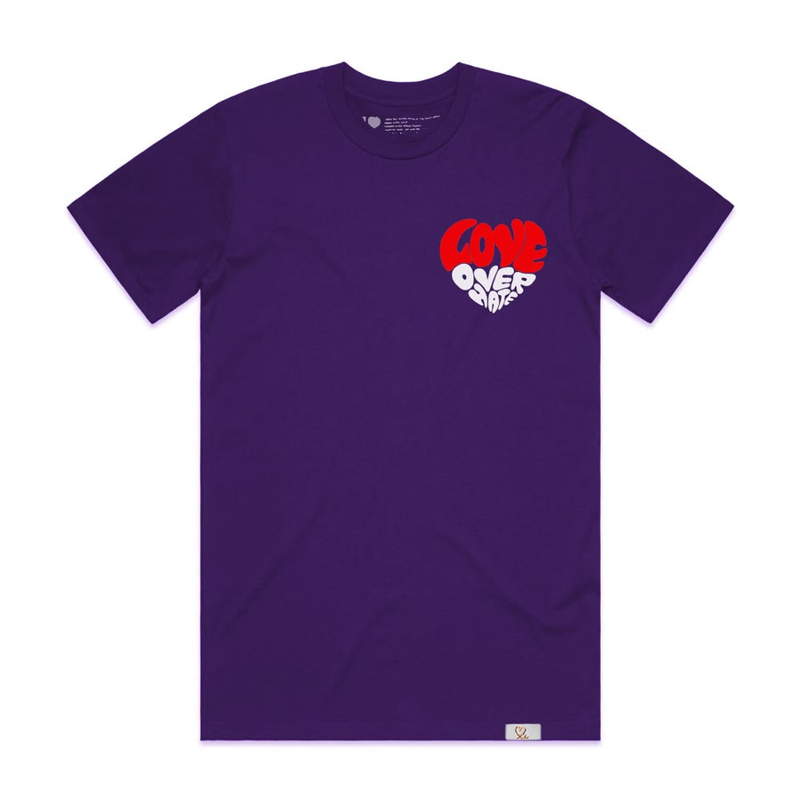 Love Over Hate Heart T-Shirt