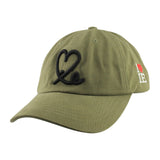Signature Dad Hat  (Olive Green/Black)