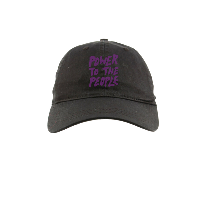 Power To The People Dad Hat (Black / Purple)