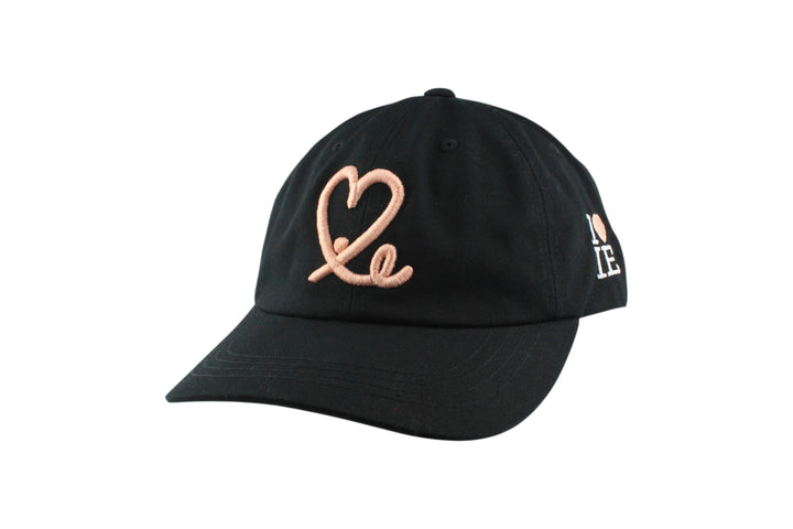 1LoveIE Signature Dad Hat (Black / Pink Rose )