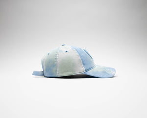 1LoveIE Signature Tie Dye Dad Hat (Haze Blue Green )