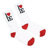 1LoveIE Crew Socks White (Single)